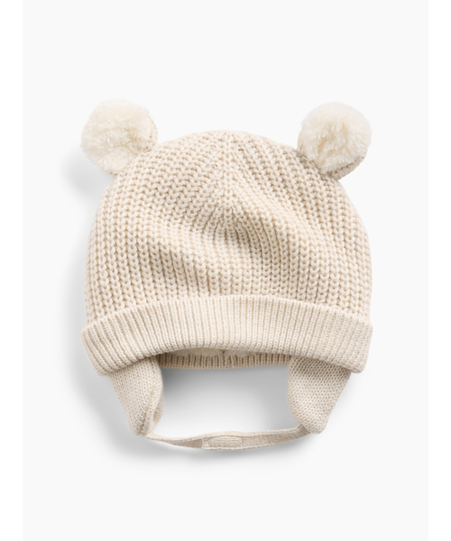 GAP(ギャップ)の「裏ボア くまさんハット (ベビー)(キャップ・キッズ・その他1/ピンク/ブルー/ベージュ・0-3M/3-6M/6-12 M)」の1枚目の写真