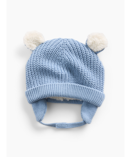 GAP(ギャップ)の「裏ボア くまさんハット (ベビー)(キャップ・キッズ・その他1/ピンク/ブルー/ベージュ・0-3M/3-6M/6-12 M)」の2枚目の写真