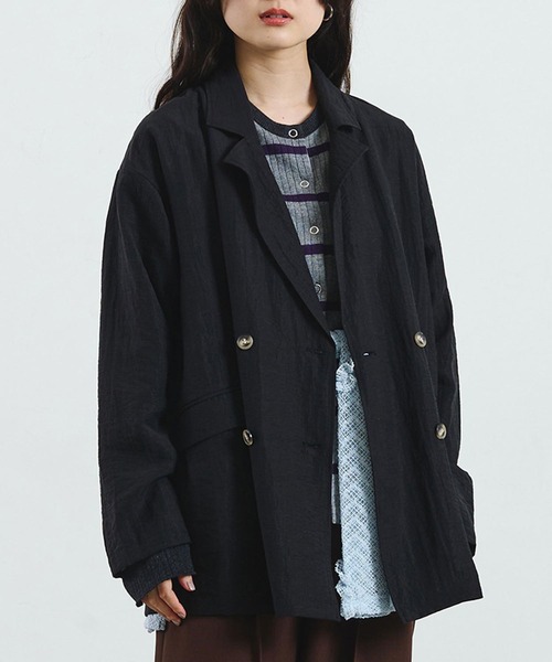 ROSE BUD(ローズバッド)の「TAILORED JACKET(テーラードジャケット・レディース・ブラウン/ブラック・ONE SIZE)」の1枚目の写真