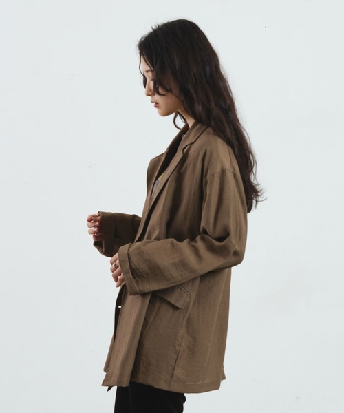 ROSE BUD(ローズバッド)の「TAILORED JACKET(テーラードジャケット・レディース・ブラウン/ブラック・ONE SIZE)」の3枚目の写真