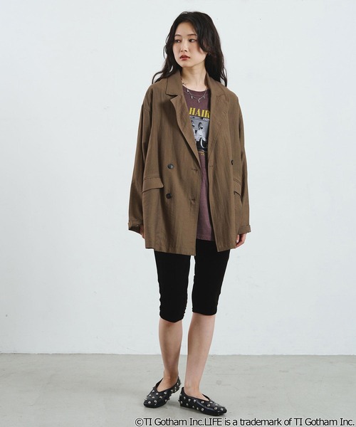 ROSE BUD(ローズバッド)の「TAILORED JACKET(テーラードジャケット・レディース・ブラウン/ブラック・ONE SIZE)」の5枚目の写真