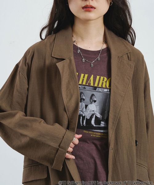 ROSE BUD(ローズバッド)の「TAILORED JACKET(テーラードジャケット・レディース・ブラウン/ブラック・ONE SIZE)」の8枚目の写真