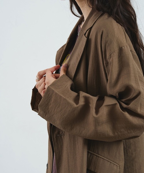 ROSE BUD(ローズバッド)の「TAILORED JACKET(テーラードジャケット・レディース・ブラウン/ブラック・ONE SIZE)」の9枚目の写真