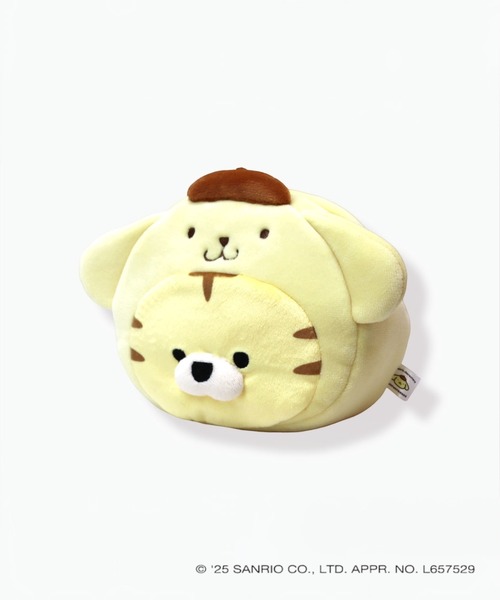 sanrio（サンリオ）の「Sanrio characters x mofmofriends なかよしフェイスポーチ（ポーチ・レディース・ブラウン/ライトピンク/ライトベージュ/ライトイエロー/ブルーグレー/ベージュ系その他3・FREE）」の5枚目の写真