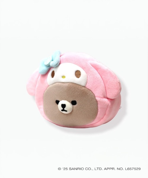 sanrio（サンリオ）の「Sanrio characters x mofmofriends なかよしフェイスポーチ（ポーチ・レディース・ブラウン/ライトピンク/ライトベージュ/ライトイエロー/ブルーグレー/ベージュ系その他3・FREE）」の16枚目の写真