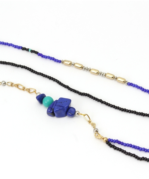 チャイハネ（チャイハネ）の「【チャイハネ】ジェリヘアバンド（ヘアバンド・レディース・ブルー/ターコイズブルー・FREE）」の3枚目の写真