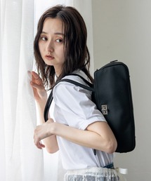 本革横長ロングハンドルトート ミニボストン
