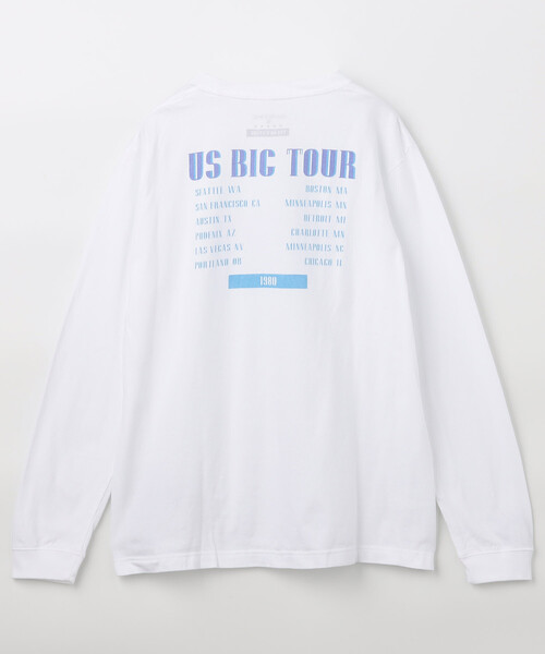 GOOD ROCK SPEED(グッドロックスピード)の「GOOD ROCK SPEED/グッドロックスピード Tour Print ロンT/プリントTシャツ(Tシャツ/カットソー・レディース・オフホワイト/ブラック/ホワイト/チャコールグレー・フリ-)」の2枚目の写真