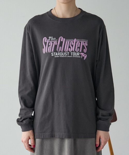 GOOD ROCK SPEED(グッドロックスピード)の「GOOD ROCK SPEED/グッドロックスピード Tour Print ロンT/プリントTシャツ(Tシャツ/カットソー・レディース・オフホワイト/ブラック/ホワイト/チャコールグレー・フリ-)」の13枚目の写真