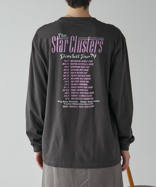 GOOD ROCK SPEED(グッドロックスピード)の「GOOD ROCK SPEED/グッドロックスピード Tour Print ロンT/プリントTシャツ(Tシャツ/カットソー・レディース・オフホワイト/ブラック/ホワイト/チャコールグレー・フリ-)」の15枚目の写真