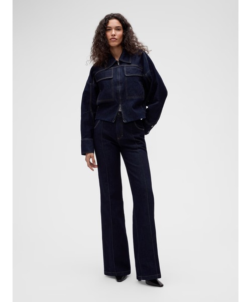 GapStudio(ギャップスタジオ)の「GapStudio ダブルポケット デニムジャケット(デニムジャケット・レディース・ダークインディゴブルー・M/S/XS/XXS/L)」の4枚目の写真