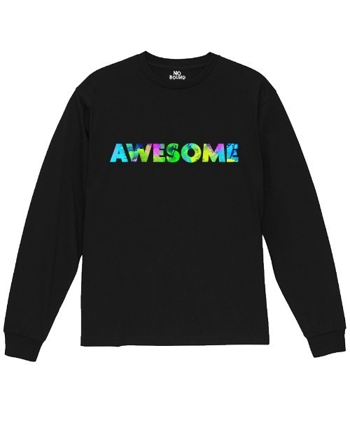 NOBOUND(ノーバウンド)の「NOBOUND(ノーバウンド) 長袖Tシャツ メッセージロゴ プリント レギュラーシルエット ロンT トップス カットソー レディース(Tシャツ/カットソー・レディース・ブラック/ホワイト/ネイビー・S)」の1枚目の写真