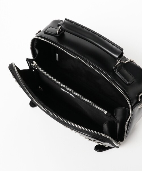 Ray BEAMS(レイビームス)の「HEY!Mrs ROSE / Rhinestone Mini Boston(トートバッグ・レディース・イエロー/ブラック・ONE SIZE)」の4枚目の写真