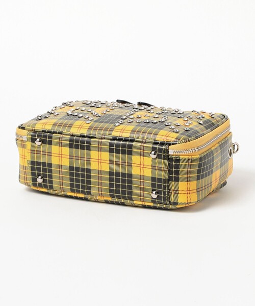 Ray BEAMS(レイビームス)の「HEY!Mrs ROSE / Rhinestone Mini Boston(トートバッグ・レディース・イエロー/ブラック・ONE SIZE)」の8枚目の写真