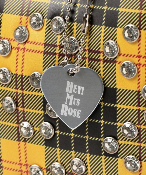 Ray BEAMS(レイビームス)の「HEY!Mrs ROSE / Rhinestone Mini Boston(トートバッグ・レディース・イエロー/ブラック・ONE SIZE)」の9枚目の写真