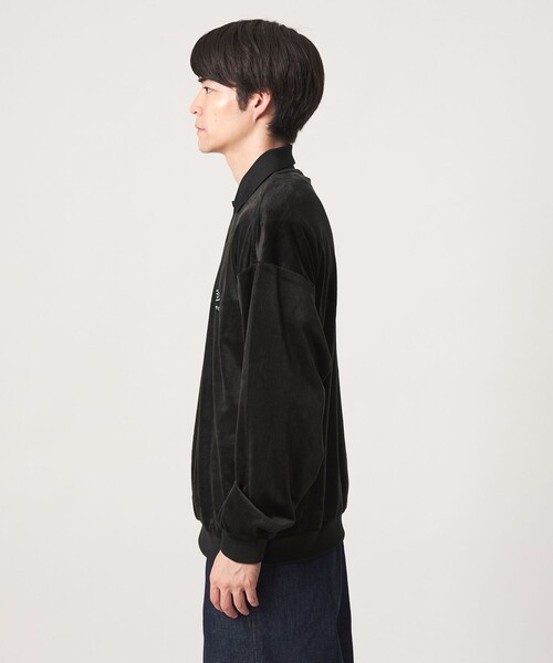 UMBRO(アンブロ)の「【別注】<UMBRO>ベロア 長袖 ポロシャツ(Tシャツ/カットソー・メンズ・ブラック/ダークブラウン・L/M)」の21枚目の写真