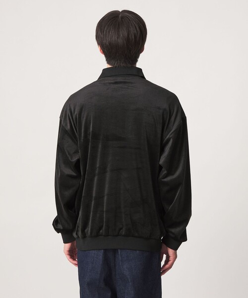UMBRO(アンブロ)の「【別注】<UMBRO>ベロア 長袖 ポロシャツ(Tシャツ/カットソー・メンズ・ブラック/ダークブラウン・L/M)」の22枚目の写真