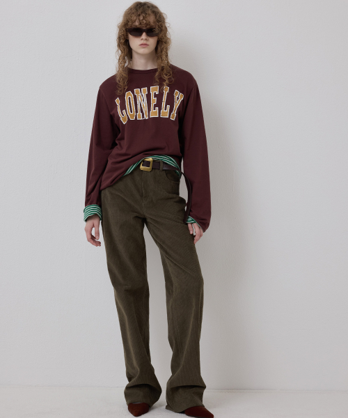 NOHANT（ノアン）の「LONELY/LOVELY リバーシブル長袖Tシャツ バーガンディ（Tシャツ/カットソー・レディース・バーガンディー・SMALL/MEDIUM/LARGE）」の6枚目の写真
