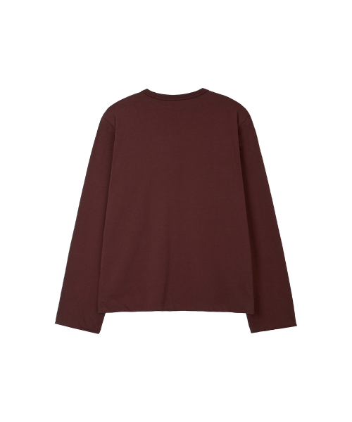 NOHANT（ノアン）の「LONELY/LOVELY リバーシブル長袖Tシャツ バーガンディ（Tシャツ/カットソー・レディース・バーガンディー・SMALL/MEDIUM/LARGE）」の9枚目の写真