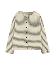 FUR STRIPE CARDIGAN (2color)
