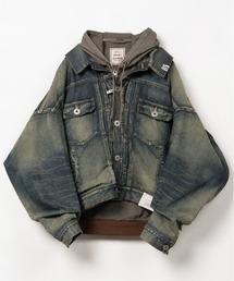 【Maison MIHARAYASUHIRO / メゾンミハラヤスヒロ】LAYERED DENIM JACKET