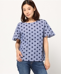 POU DOU DOU | 綿麻ボイル先染めフレアー袖ブラウス(シャツ/ブラウス)