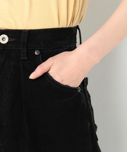 Another Edition（アナザーエディション）の「ダメージブラックデニムワイド/AEBC DAMAGE BLK/DNM WIDE（デニムパンツ・レディース・ブラック・MEDIUM/SMALL）」の7枚目の写真