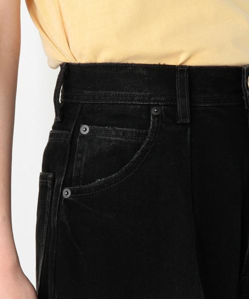Another Edition（アナザーエディション）の「ダメージブラックデニムワイド/AEBC DAMAGE BLK/DNM WIDE（デニムパンツ・レディース・ブラック・MEDIUM/SMALL）」の8枚目の写真