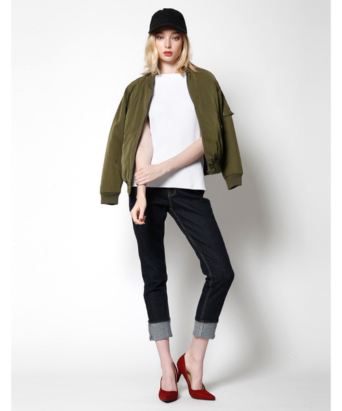 titivate（ティティベイト）の「ﾎﾞｰﾄﾈｯｸﾉｰｽﾘｰﾌﾞﾘﾌﾞﾆｯﾄﾌﾟﾙｵｰﾊﾞｰ（ニット/セーター・レディース・ホワイト/グリーン/ブラック/ベージュ・FREE）」の19枚目の写真