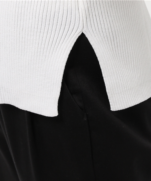 titivate（ティティベイト）の「ﾎﾞｰﾄﾈｯｸﾉｰｽﾘｰﾌﾞﾘﾌﾞﾆｯﾄﾌﾟﾙｵｰﾊﾞｰ（ニット/セーター・レディース・ホワイト/グリーン/ブラック/ベージュ・FREE）」の12枚目の写真