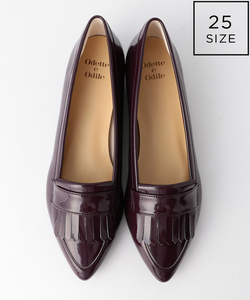 ODETTE E ODILE（オデットエオディール）の「【WEB限定】O ポインテッドキルトタン CT15●↑（パンプス・レディース・オリーブ/パープル/ブラック/ダークブラウン/ダークグレー/モカ/シルバー/オフホワイト/その他1/ナチュラル・22.5cm/24.5cm/23cm/22cm/25cm/24cm/23.5cm）」の8枚目の写真