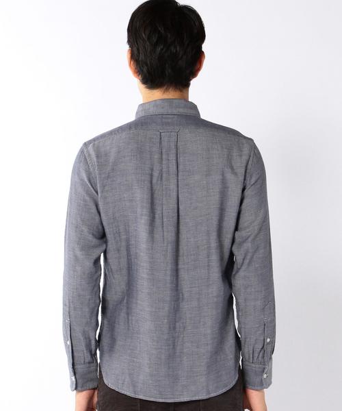 coen（コーエン）の「ダブルガーゼシャンブレーボタンダウンシャツ（シャツ/ブラウス・メンズ・ホワイト/ネイビー・X-SMALL/MEDIUM/SMALL/X-LARGE/LARGE）」の12枚目の写真