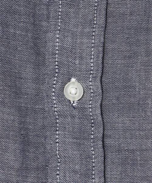 coen（コーエン）の「ダブルガーゼシャンブレーボタンダウンシャツ（シャツ/ブラウス・メンズ・ホワイト/ネイビー・X-SMALL/MEDIUM/SMALL/X-LARGE/LARGE）」の10枚目の写真