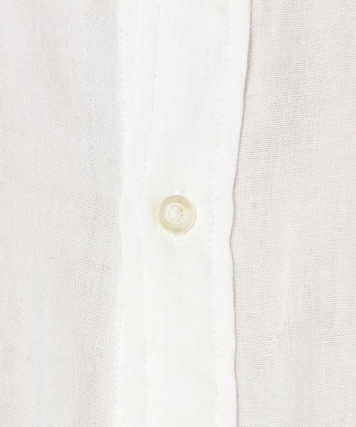 coen（コーエン）の「ダブルガーゼシャンブレーボタンダウンシャツ（シャツ/ブラウス・メンズ・ホワイト/ネイビー・X-SMALL/MEDIUM/SMALL/X-LARGE/LARGE）」の5枚目の写真
