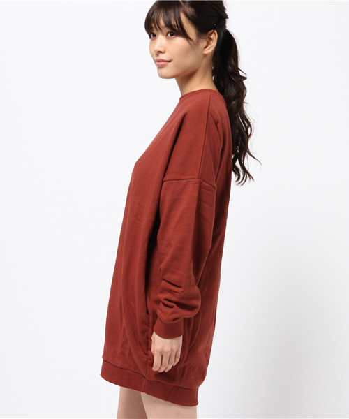 SLY（スライ）の「DROP SHOULDER SW OP（ワンピース・レディース・ブラック/ワインレッド/トップグレー/オレンジ・2/1）」の10枚目の写真