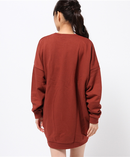 SLY（スライ）の「DROP SHOULDER SW OP（ワンピース・レディース・ブラック/ワインレッド/トップグレー/オレンジ・2/1）」の11枚目の写真