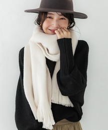 \新色登場/肌触り抜群 ふんわりタッチシンプルマフラー