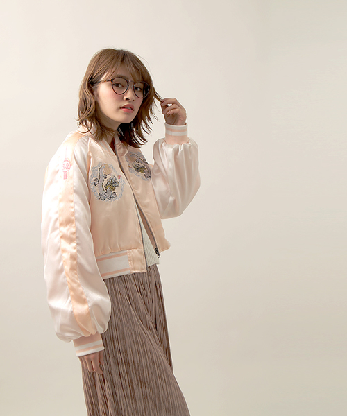 WEGO（ウィゴー）の「WEGO/チャイナクロップドブルゾン（ブルゾン・レディース・ライトピンク/ブラック・FREE）」の19枚目の写真