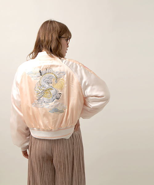 WEGO（ウィゴー）の「WEGO/チャイナクロップドブルゾン（ブルゾン・レディース・ライトピンク/ブラック・FREE）」の21枚目の写真