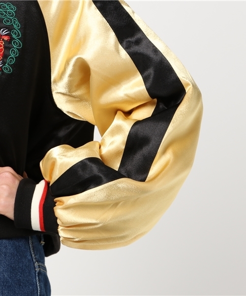 WEGO（ウィゴー）の「WEGO/チャイナクロップドブルゾン（ブルゾン・レディース・ライトピンク/ブラック・FREE）」の7枚目の写真