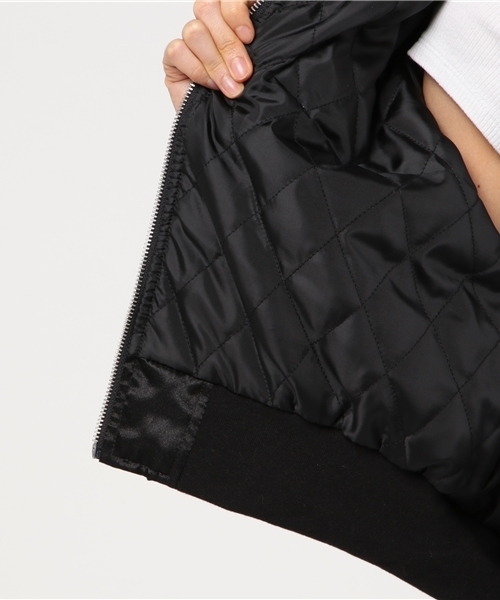 WEGO（ウィゴー）の「WEGO/チャイナクロップドブルゾン（ブルゾン・レディース・ライトピンク/ブラック・FREE）」の9枚目の写真