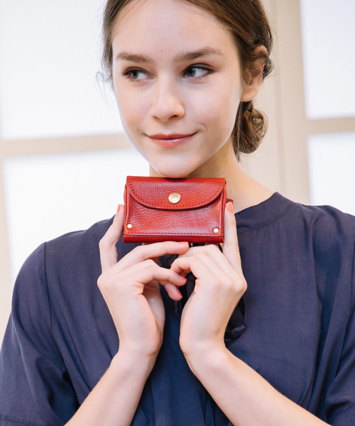 perche（ペルケ）の「ペルケ perche / イタリア製牛革スマートキーケース（キーケース/キーアクセサリー・レディース・ブラック/チョコ/カーキ/ブルー/マスタード/ブラウン/レッド/シルバー/グレー/サックスブルー/ピンク/オレンジ/ゴールド・FREE）」の10枚目の写真