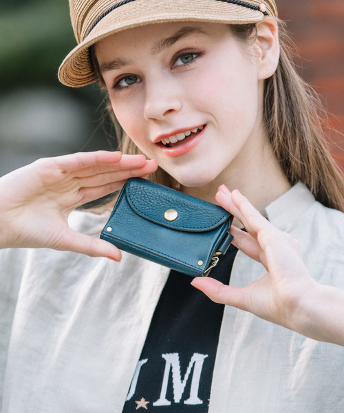 perche（ペルケ）の「ペルケ perche / イタリア製牛革スマートキーケース（キーケース/キーアクセサリー・レディース・ブラック/チョコ/カーキ/ブルー/マスタード/ブラウン/レッド/シルバー/グレー/サックスブルー/ピンク/オレンジ/ゴールド・FREE）」の7枚目の写真