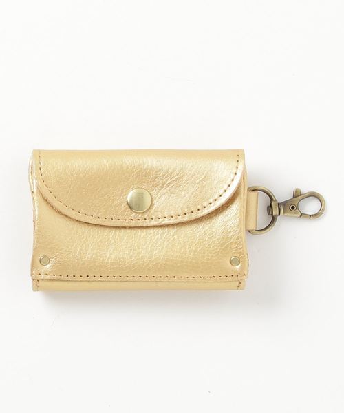 perche（ペルケ）の「ペルケ perche / イタリア製牛革スマートキーケース（キーケース/キーアクセサリー・レディース・ブラック/チョコ/カーキ/ブルー/マスタード/ブラウン/レッド/シルバー/グレー/サックスブルー/ピンク/オレンジ/ゴールド・FREE）」の13枚目の写真