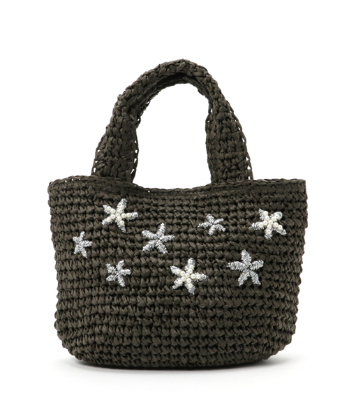 LBC（エルビーシー）の「ペーパー星トート（トートバッグ・レディース・オリーブ/オフホワイト/グレー・FREE）」の3枚目の写真