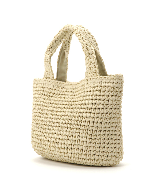 LBC（エルビーシー）の「ペーパー星トート（トートバッグ・レディース・オリーブ/オフホワイト/グレー・FREE）」の4枚目の写真