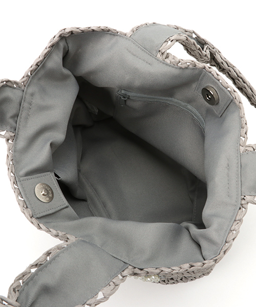 LBC（エルビーシー）の「ペーパー星トート（トートバッグ・レディース・オリーブ/オフホワイト/グレー・FREE）」の8枚目の写真