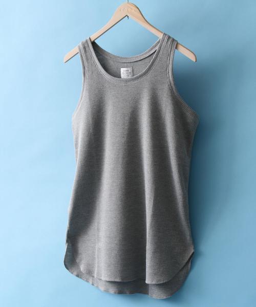 coen(コーエン)の「ワッフルロングタンクトップ(タンクトップ・メンズ・ホワイト/グレー・X-LARGE/MEDIUM/LARGE/SMALL)」の2枚目の写真