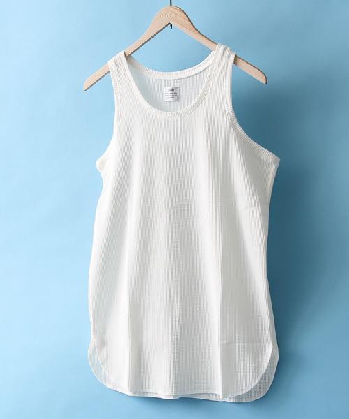 coen(コーエン)の「ワッフルロングタンクトップ(タンクトップ・メンズ・ホワイト/グレー・X-LARGE/MEDIUM/LARGE/SMALL)」の1枚目の写真