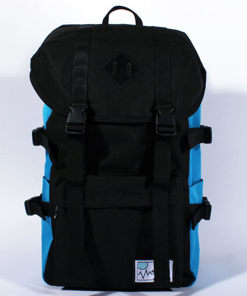 8(eight)(エイト)の「ナイロン リュックサック 大容量(バックパック/リュック・メンズ・グリーン/ブラック×ブルー/ブラック×イエロー/ブラック×ピンク/ヘザーグレー/グレー×ピンク/ブラック×グリーン/ブラック×レッド/ピンク/ブルー/パープル・FREE)」の3枚目の写真